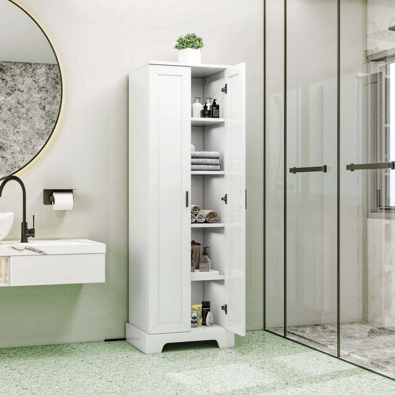 Armoire Line avec tablette réglable, Blanc