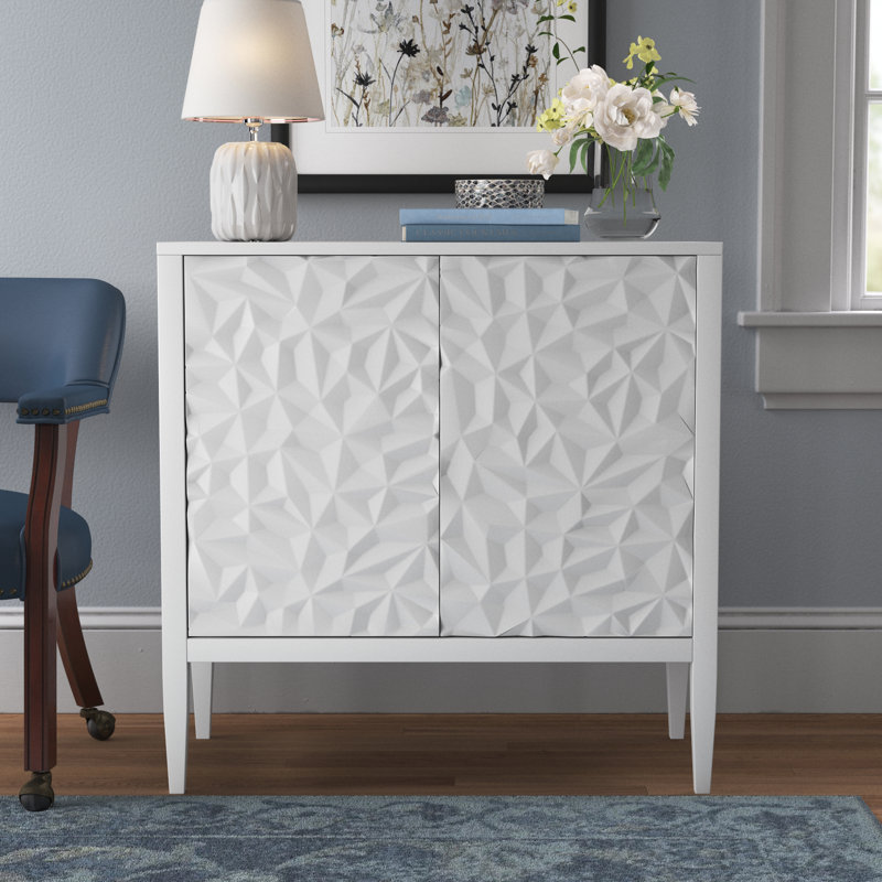 Commode d'appoint Ninave, Blanc
