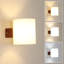 Wooden Base Glass Cylinder Flush Mounted Sconce-749863509