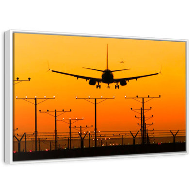 Airport Landing Silhouette