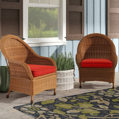 Chaise de patio avec coussin Amada