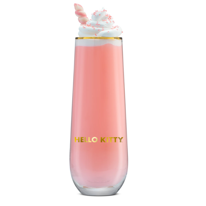 Hello Kitty® And Friends 9.4oz. Lead-Free Borosilicate Glass Flute Set