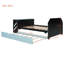 Lit de jour en bois avec couchette, bureau et port USB-261030520