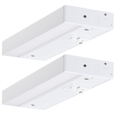 8 Inch LED Under Cabinet Light, 6W, Dimmable, Linkable, 3 Colour Selectable, Hardwired or Plug-in