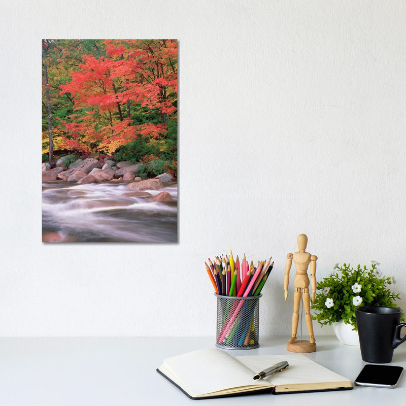 Autumn Along Swift River, White Mountains National Forest, New Hampshire - Vertical by Tim Fitzharris - Gallery-Wrapped Canvas Giclée on Canvas