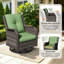 Ensemble de 2 chaises berçantes pivotantes en osier avec coussins Dunecrest-965410422