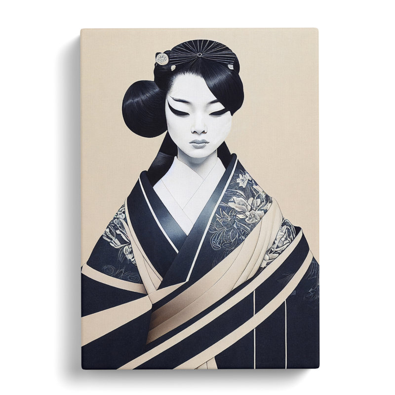 Modern Geisha No.2 - Wrapped Canvas, 50cm H x 35cm W x 3cm D