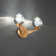 Double Bubble Aluminum LED Armed Sconce
