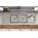 Lustertone 66" L x 22" W Double Basin Drop-in Kitchen Sink
