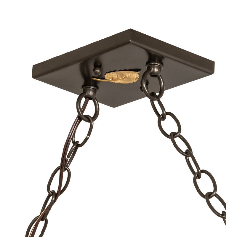 Rustic Lodge 6 - Light Pendant, Brown, 47" H x 70" W x 17" D
