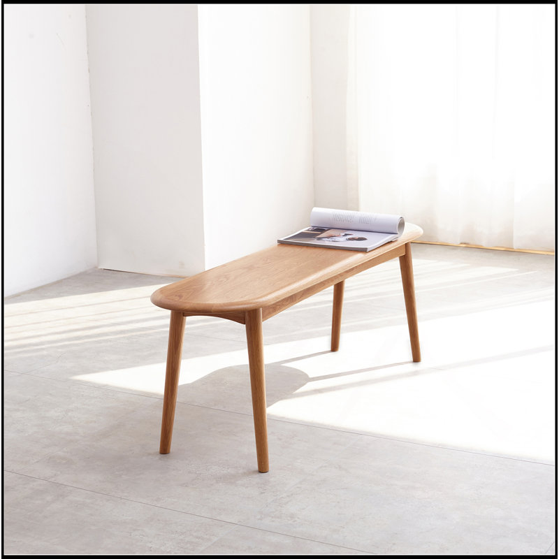 Natural Oak Wood For Dining Bench Table Bench For Living Room, Oak