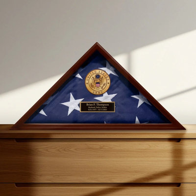 Custom Cherry Flag Case - Personalized Army Gift for Army Soldier