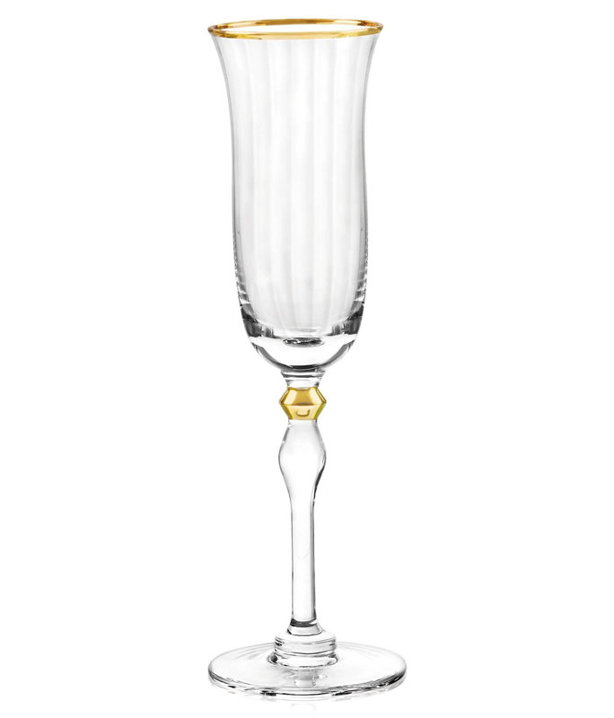 Salem 6 oz. Flûte en verre, Or