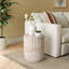 Round Outdoor Side Table , 15'' in. W 15'' in. D-656634147