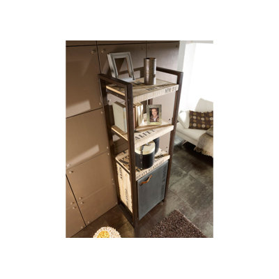 Factory 180 cm H x 60 cm W Steel Standard Bookcase