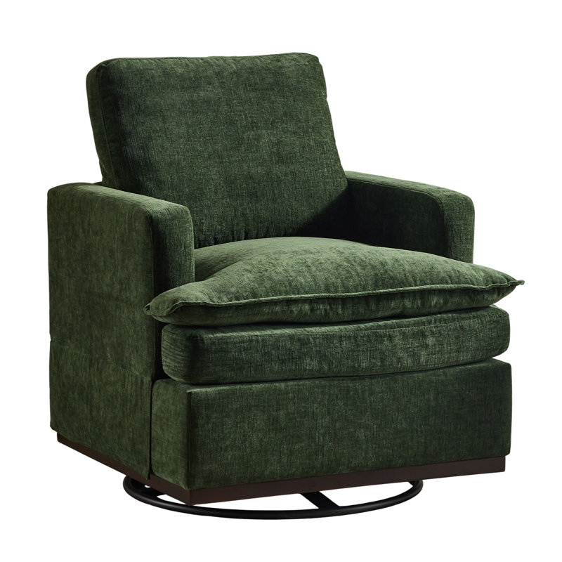 Fauteuil pivotant moderne Mid-Century, Vert