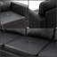 3-piece Faux Leather Sectional Sofa-37763442-37763446
