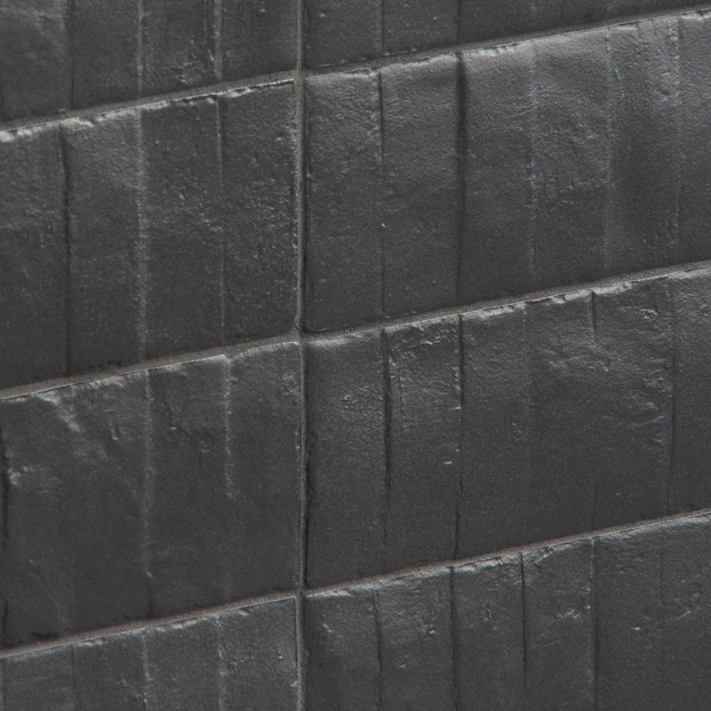 Chord Matter 2.95 in. x 11.81 in. Textured Porcelain Brick Look Floor & Wall Tile (4.35 Sq.Ft./Case), Gray/Blue
