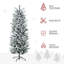 Arbre de Noël artificiel enneigé 6 pi de haut