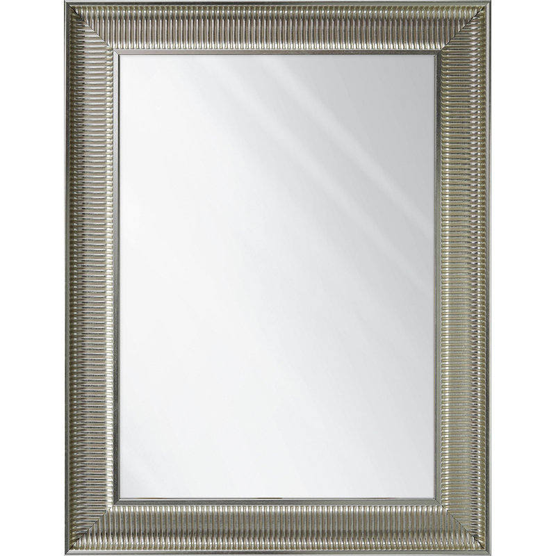 Culbert Plastic Flat Mirror, 67cm H x 117 cm W, Silver