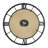 Thalia Metal Round Modern Farmhouse Wall Clock