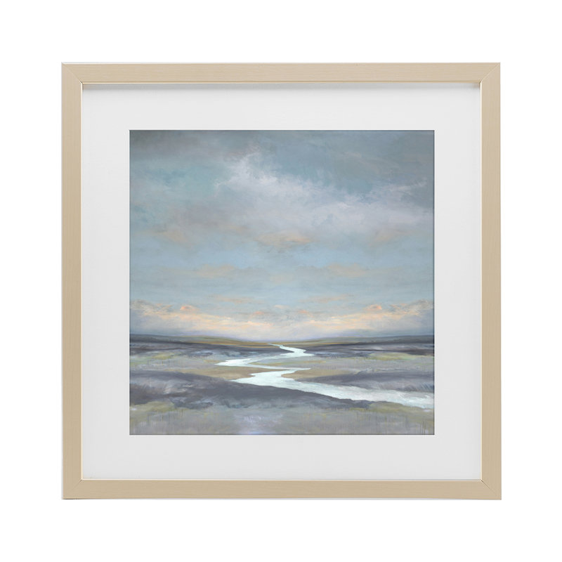«Riverbend Misty Atmosphere», reproduction encadrée sous verre, conception de Christy McKee, H 13 po x l 13 po