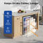 Simzlife 17.3'' W 130 Cans (12oz.) 3.3 Cubic Feet Freestanding Beverage Refrigerator with Glass Door-91135790