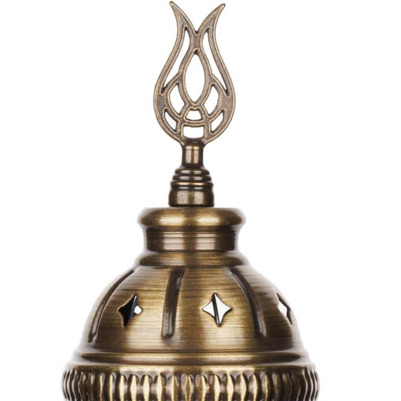 Metal Table Lamp, Blue