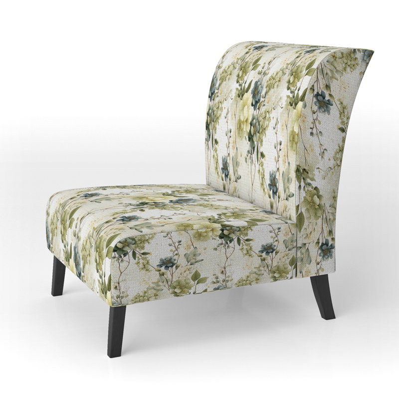 Chaise d'appoint Garden Farmhouse Floral, Rêves botaniques verts