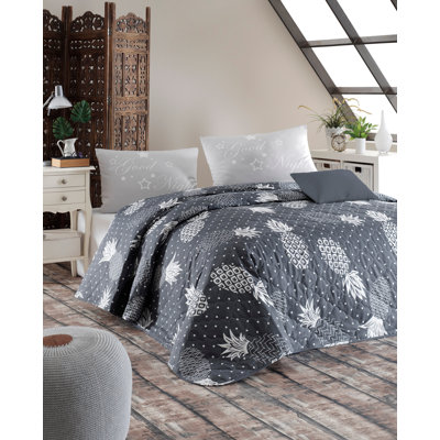 Cotton Floral Coverlet