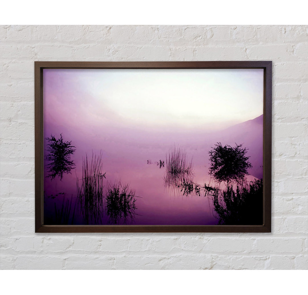 Lilac Pink Mist - Einzelner Bilderrahmen Kunstdrucke auf Leinwand