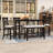 Daylani 6-Piece Dining Set, Counter-Height Dining Table with Storage and Upholstered Chairs and Bench-1957169097