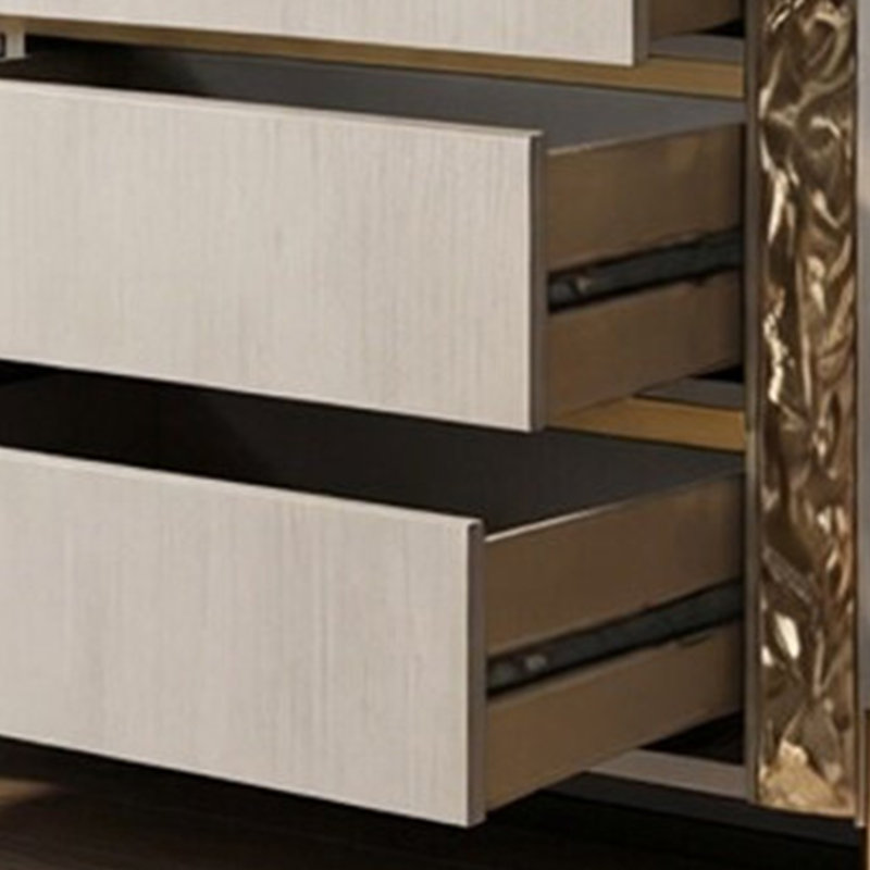 Armoire 6 tiroirs Italian Luxury, H 35,43 po x l 62,99 po x P 15,75 po