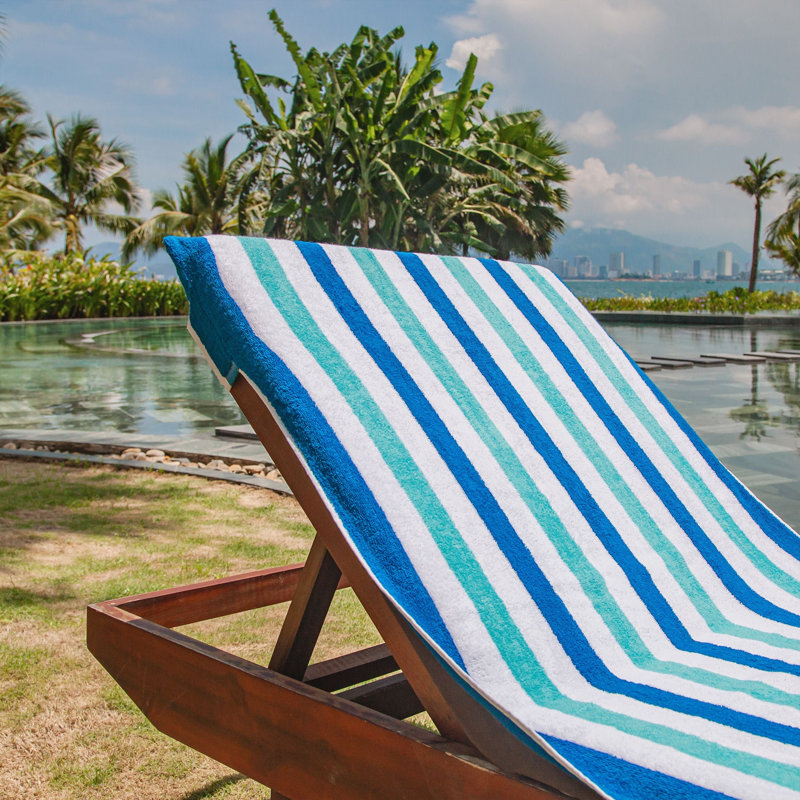 Cabo Cabana Chaise Cover 30x85 (2/Pack), Navy/Blue