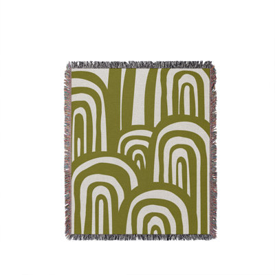 Lyno Abstract Print Cotton Throw Blanket