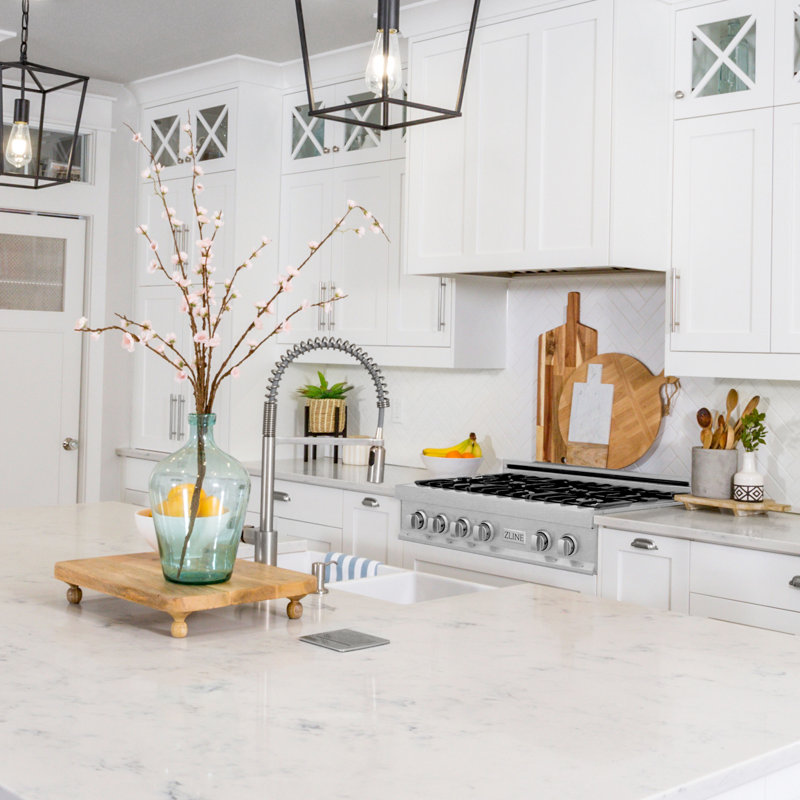 ZLINE 30" Porcelain Gas Stovetop in Fingerprint Resistant with 4 Gas Burners, Stainless Steel