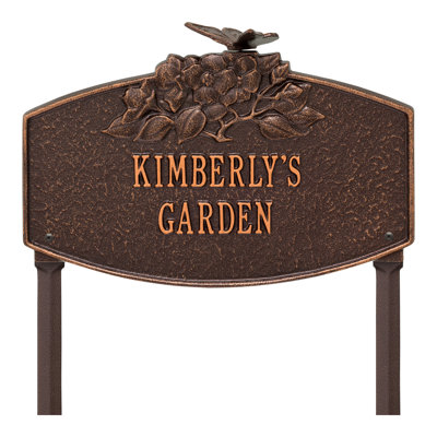 Butterfly Blossom Personalized Garden Sign