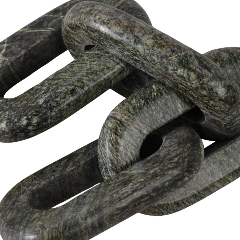 14X3" 4-Link Marble Chain, Green