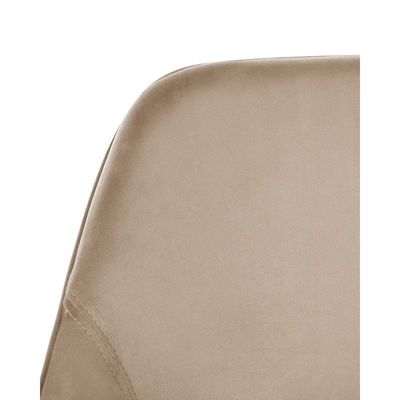 Fairmont Park Velvet Office Chair, Beige, Beige