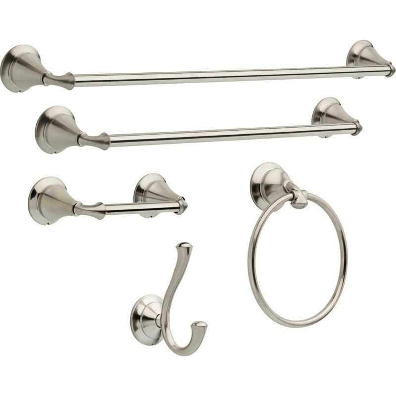 Linden™ Double Towel Hook Bath Hardware Accessory, Brilliance Stainless