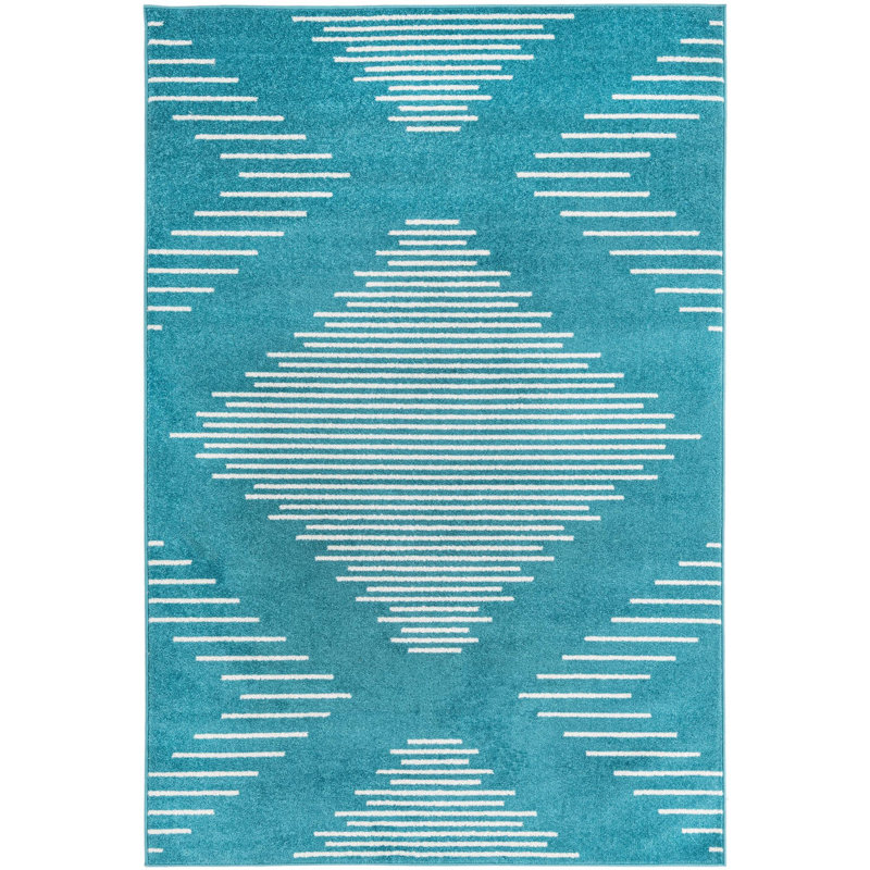Geometric Indoor Rug, Rectangle 5'3" x 8'