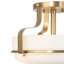 Luminaire suspendu 1 lumière blanc et or Oumy