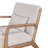 Corduroy Accent Chair, Wooden Frame Upholstered Armchair with Pillow-637361826