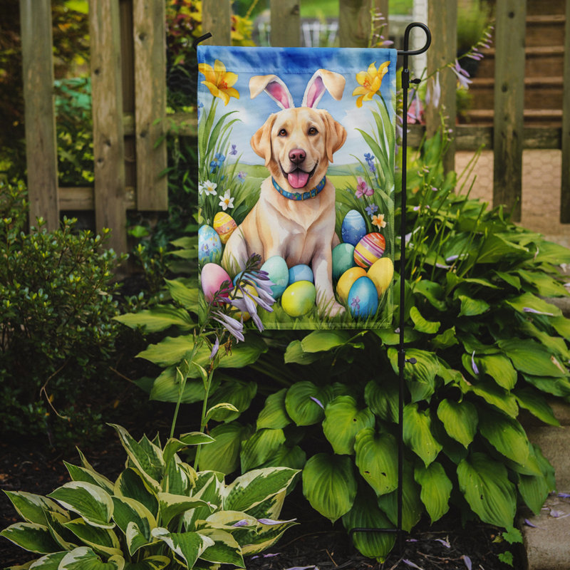 Easter Egg Hunt Double Sided 15.5 in. H x 11.25 in. W Polyester Easter Garden flag