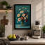 Blooms in Teal Botanical - Wrapped Canvas-1807147189-1807147169