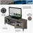 Grey driftwood TV stand