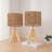 Solid Wood Tripod Table Lamp With Aurion Shade