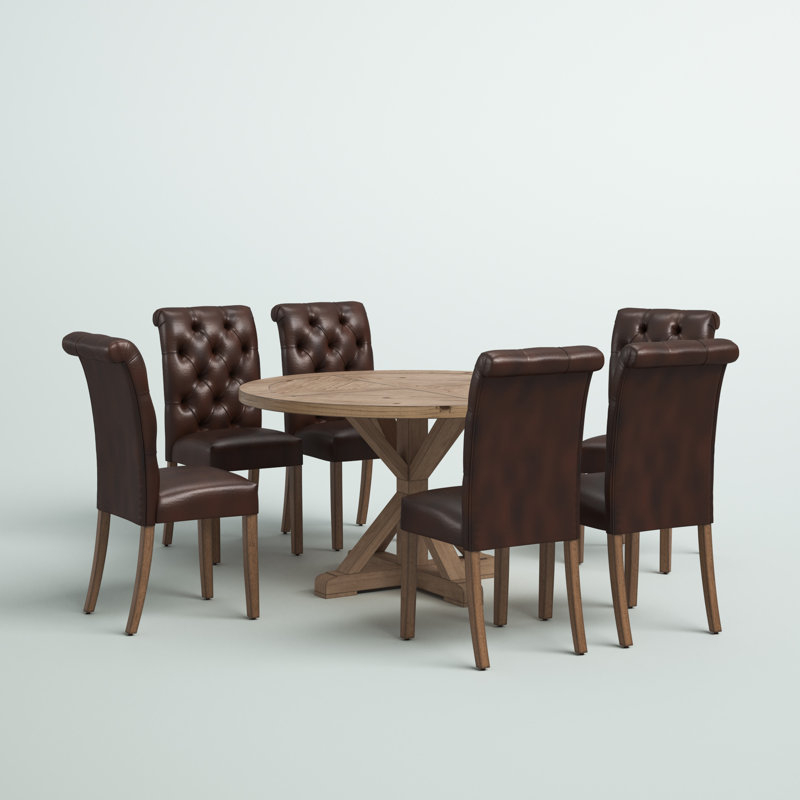 Ashbaugh 6 - Person Pedestal Dining Set
