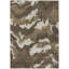 Tapis intérieur / extérieur en polyester tissé à la machine à motif abstrait mâle / brun mâle / blanc-95997854