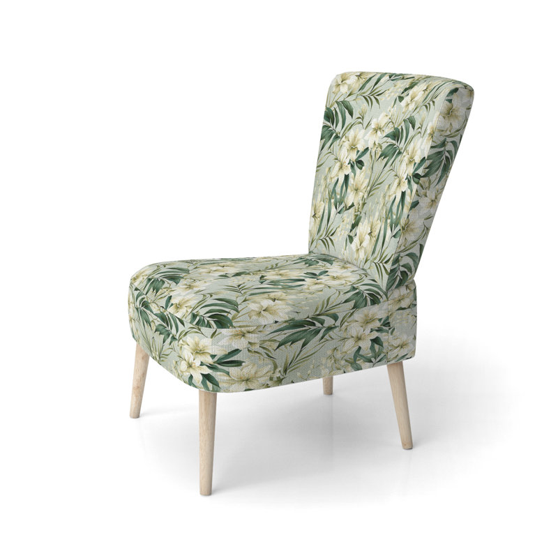 Chaise d'appoint rembourrée en bambou Bamboo Whispers